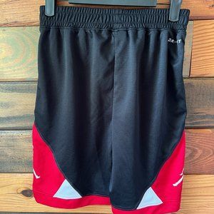 Air Jordan Dri-Fit Youth Athletic Shorts Size 12-13 years Red/Black/White